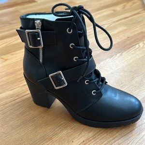 Moto Combat Boots 8.5